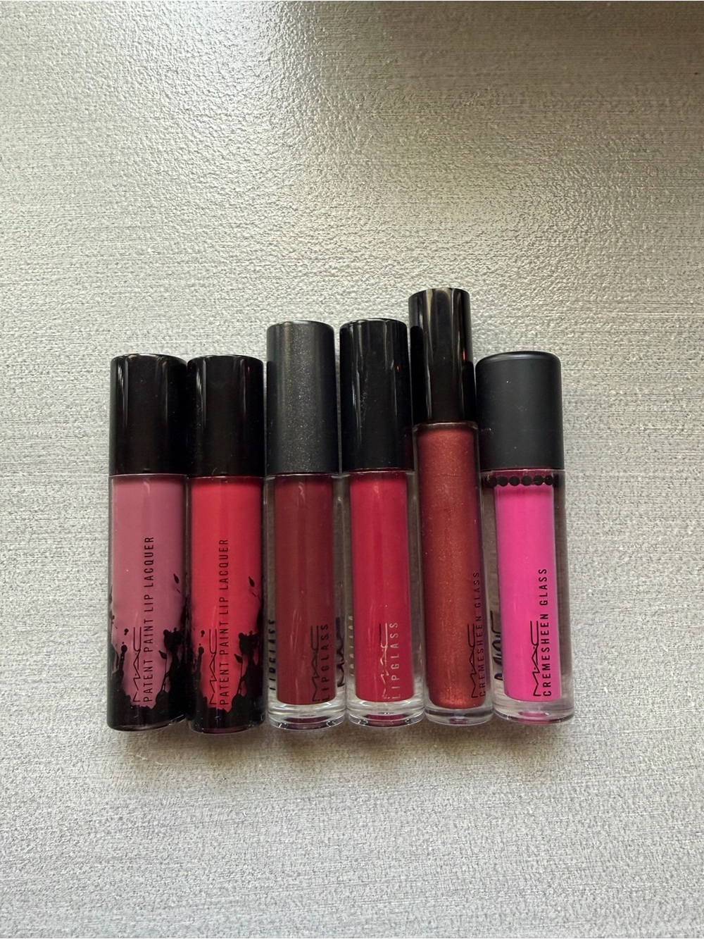 MAC Cosmetics Lip Gloss & Lacquer Set in Pink, Red, Berry and Fuchsia